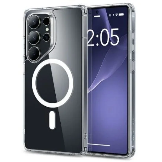 Cover Samsung S25 Ultra  Classic Hybrid Magnetic Case Halolock Esr - Clear